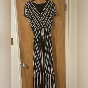 INC. pinstripe maxi dress